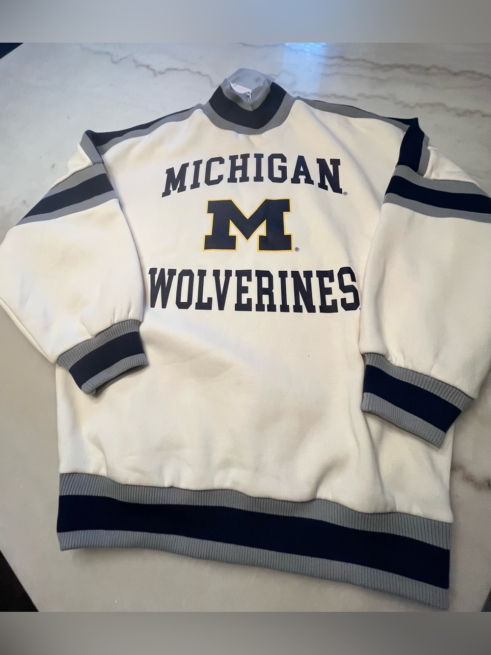Women’s Gameday Couture Michigan Wolverines Turtleneck Sweatshirt L